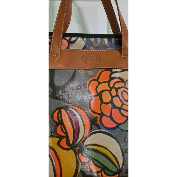 Fossil "Key-Per" Coated Cotton Canvas Shopper - Picture 3 of 9